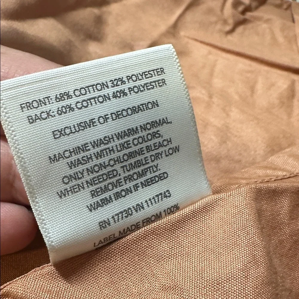 NWOT Threshold Cotton Tassel Border Sham Set of 2 Full/Queen Terracotta